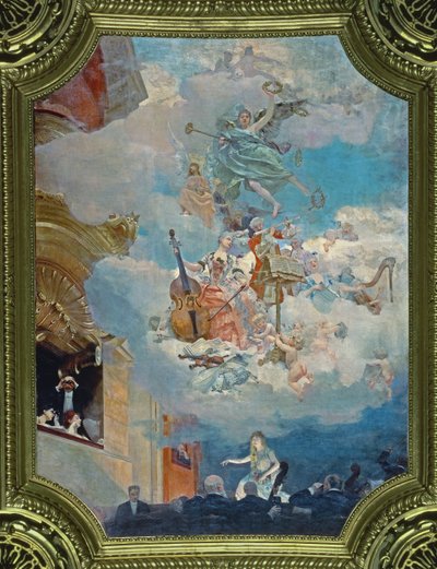 Music across the Ages, ceiling of the Salle des Fetes, 1891 by Henri Gervex